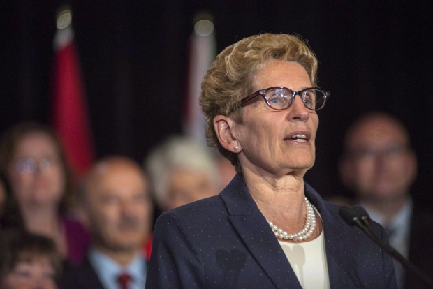 Ontario Premier Kathleen Wynne prorogued the legislature on Thursday. She acknowledged last week that high electricity rates are a concern right the province. (Eduardo Lima/Canadian Press)